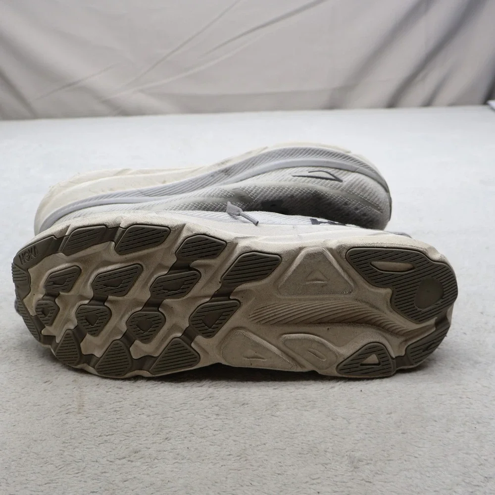 Hoka‎ Mens 13D Athletic Shoes Grey Clifton 9 Mesh Running Lightweight Cushioned